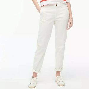 J.CREW High-rise girlfriend chino pant Size 4 NWT
